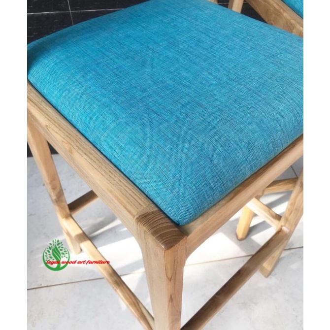 kursi bar stool minimalis jati