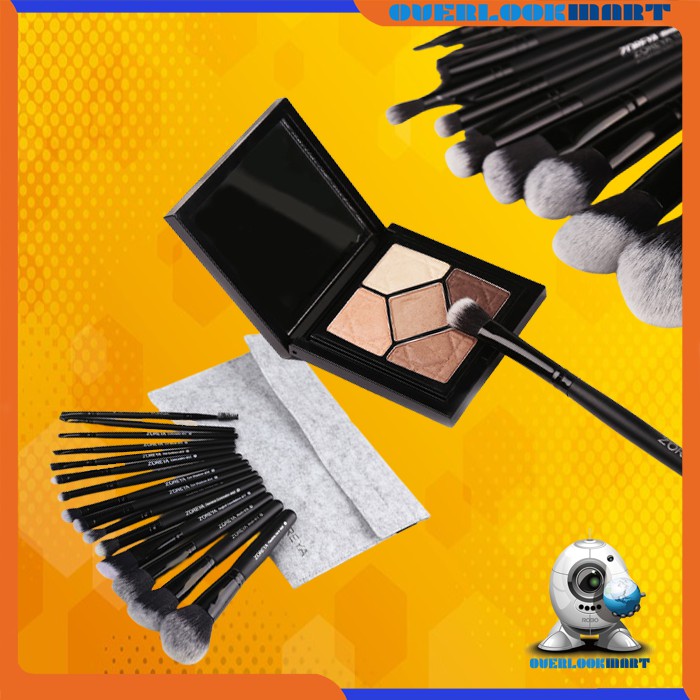 Diamond Black - Make Up Brush (15 Types) + Pouch