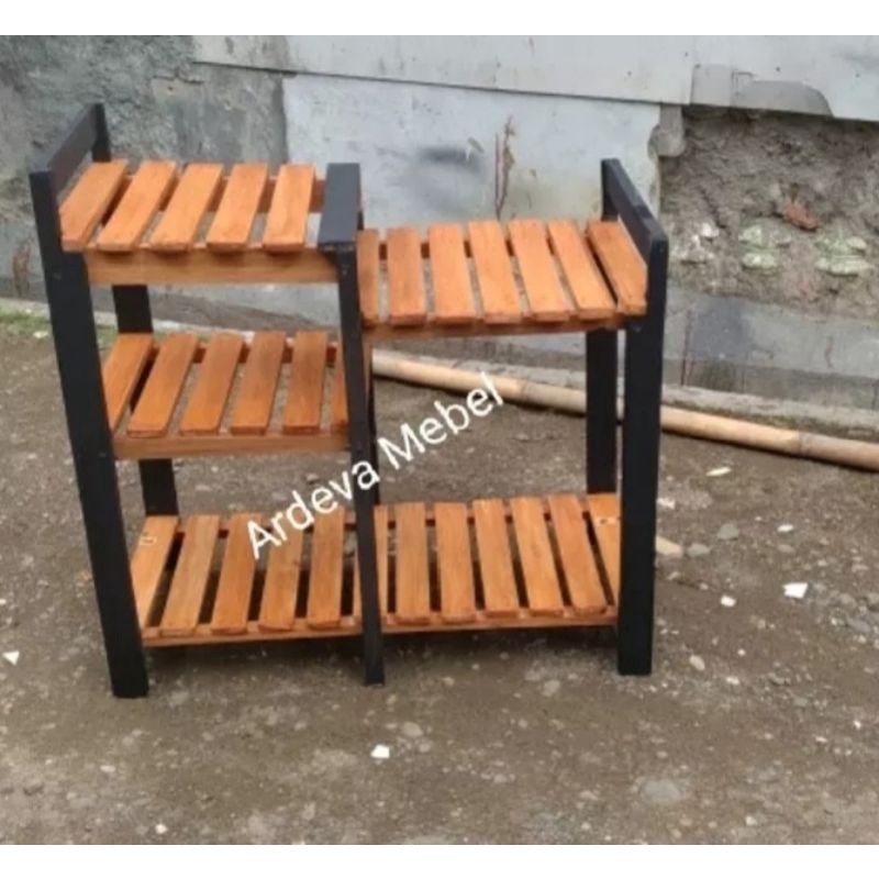 Rak Dispenser magicom Hitam Plitur