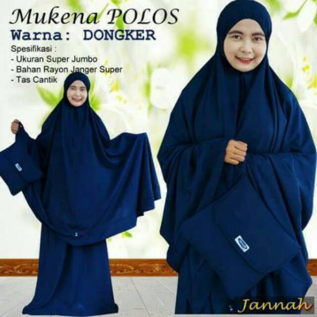 Mukena polos jannah eksklusif