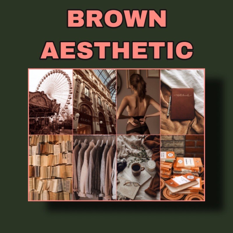 Poster Dinding Brown Aesthetic