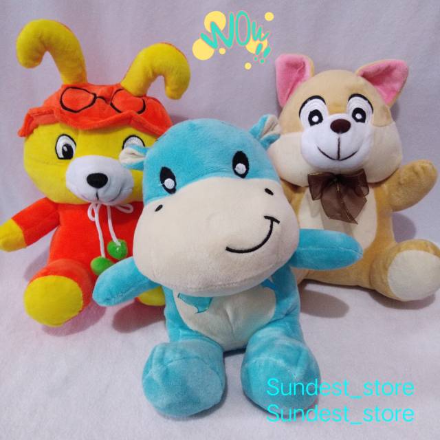 Boneka Dinosaurus. Boneka Rubah. Boneka Bear