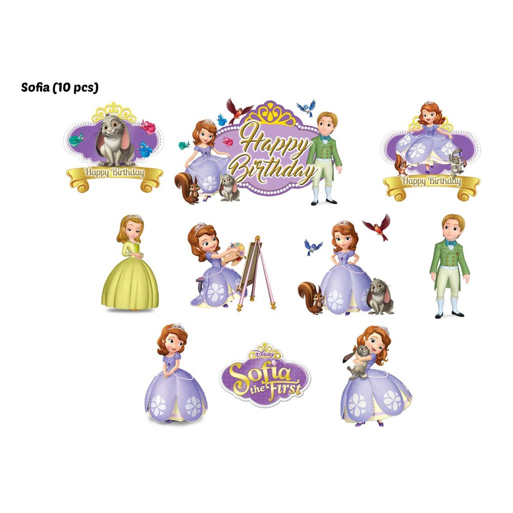 Topper Kue Sofia The First (10pcs)