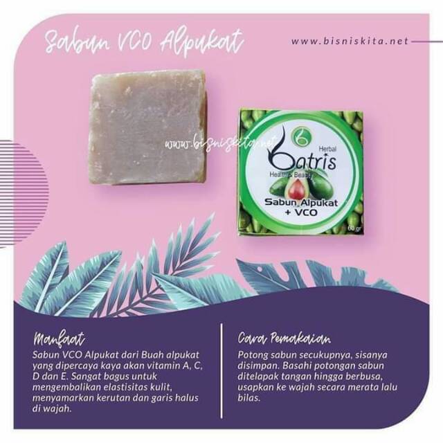 Sabun Vco Alpukat 60gr