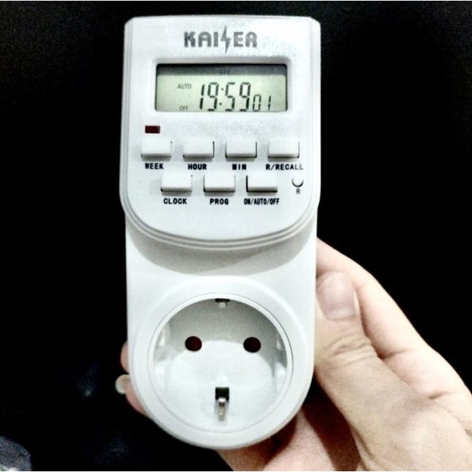 Stop Kontak Timer Listrik Digital Otomatis Kaiser