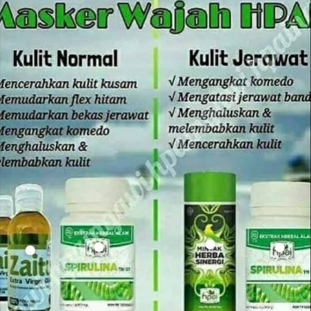 MASKER SPIRULINA HPAI