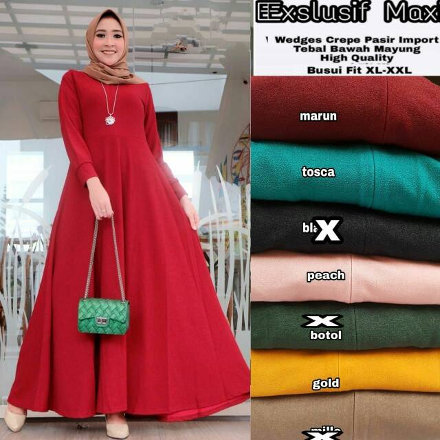Gamis eksusif maxi