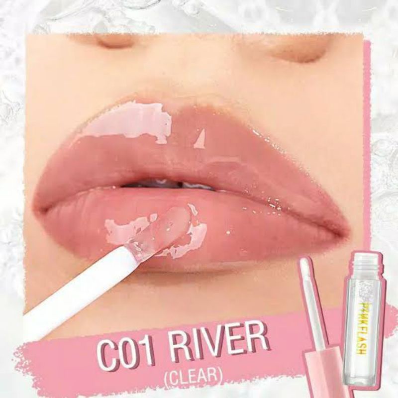 Pink Flash Lasting Glossy Lipgloss C01