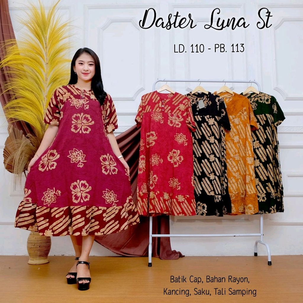 [BISA COD] Daster Cap Luna cantik adem
