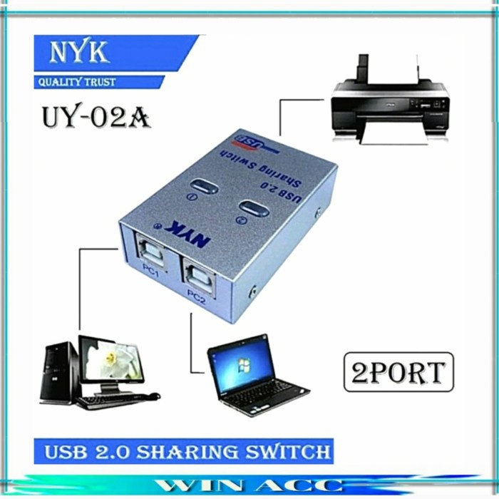 Usb Sharing Switch 2Port / Usb Auto Data Switch Printer 2 Port