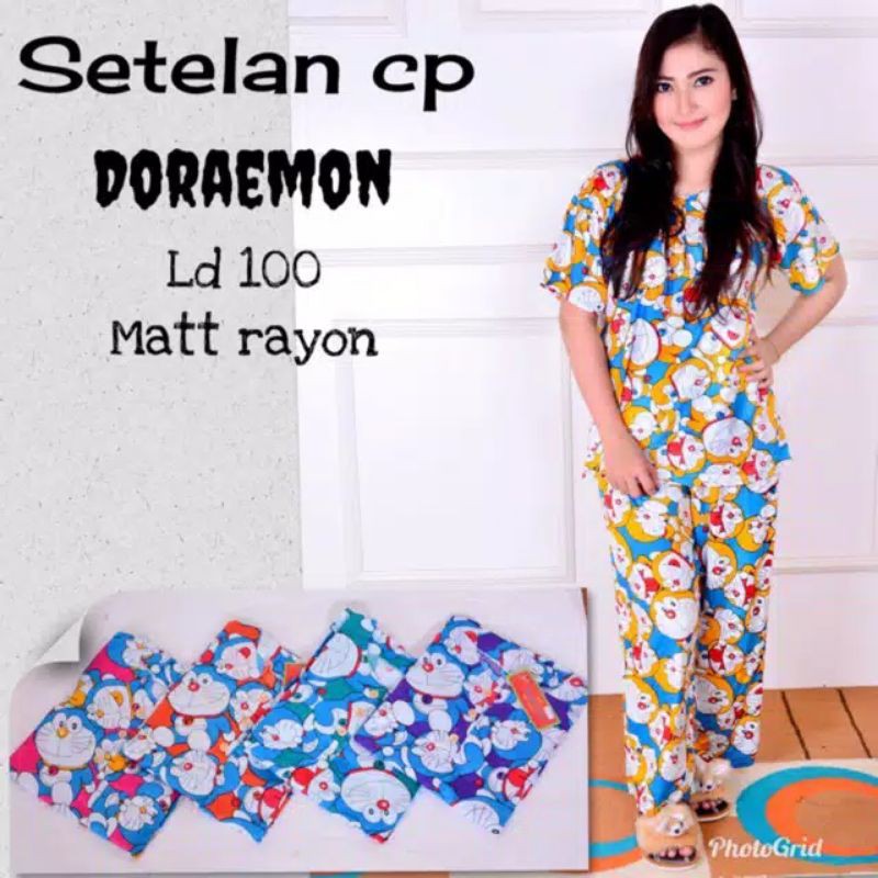 [PROMO LAST STOK!!] Setelan CP Doraemon