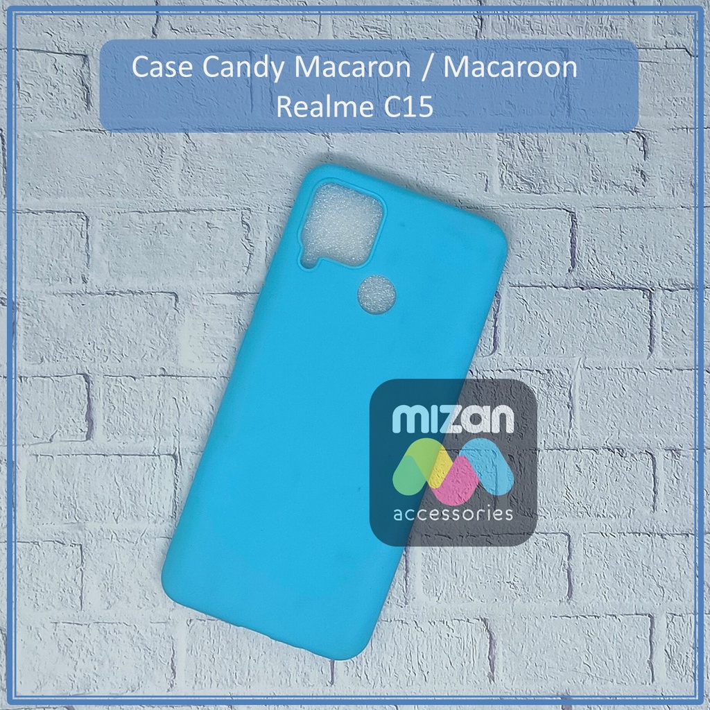 Case Candy SoftCase Macaron Macaroon Realme C15 Warna Warni