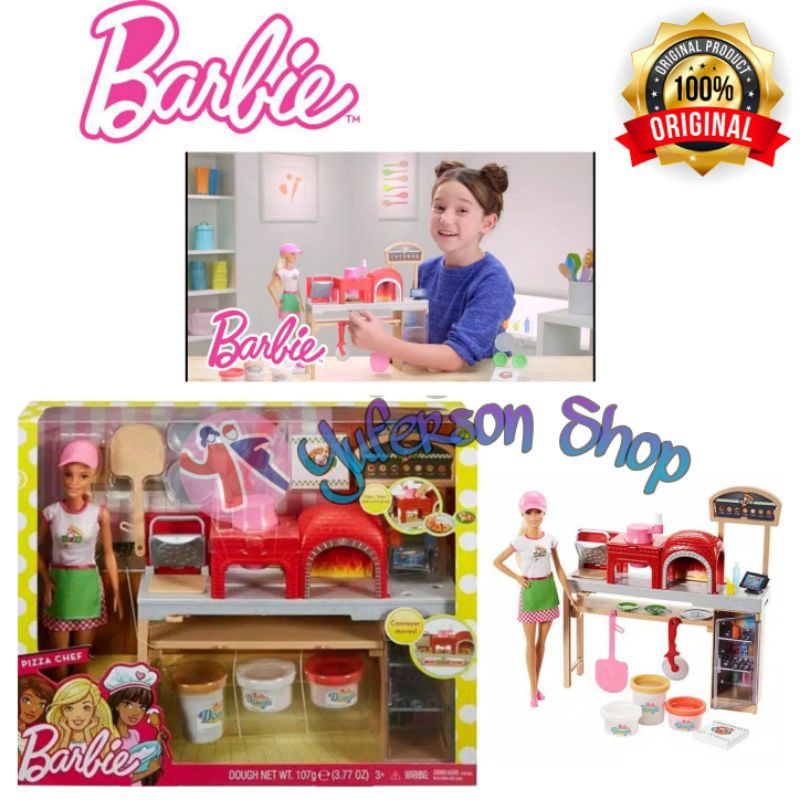 Barbie Pizza Making Doll & Playset