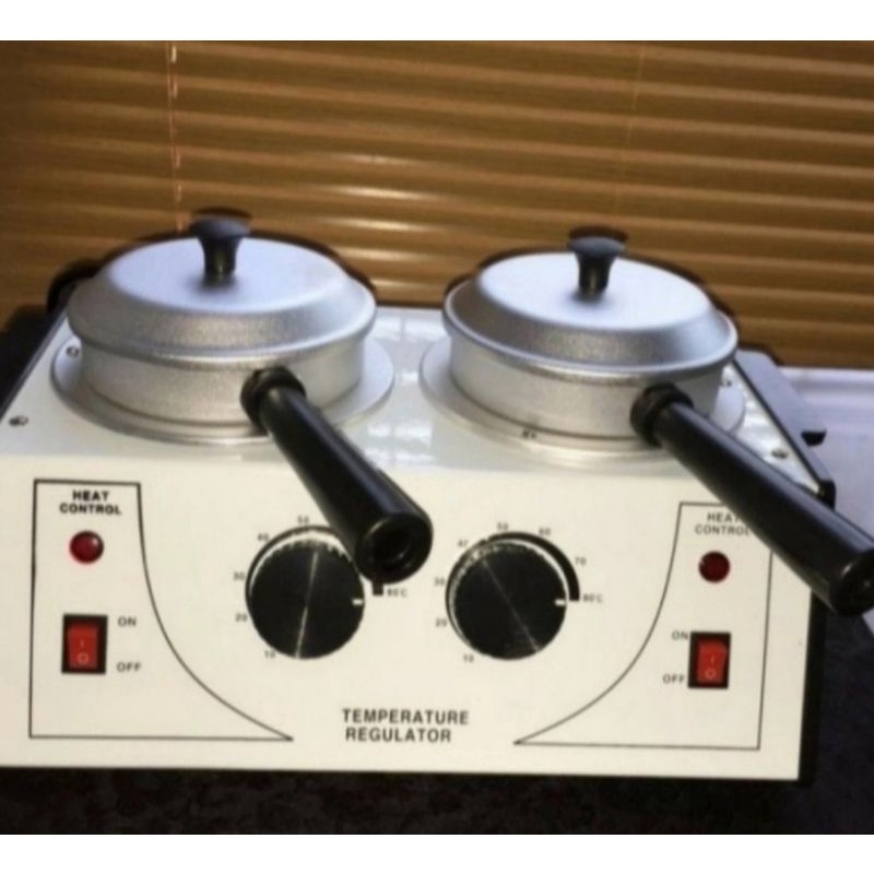 pemanas lem waxing double wax heater
