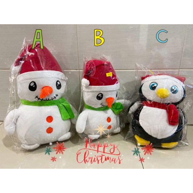 Boneka snowman natal