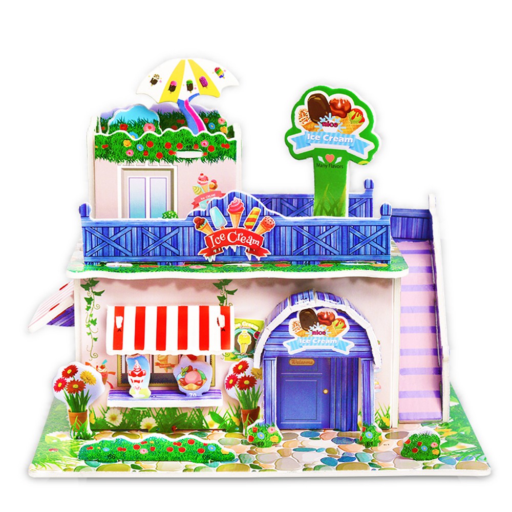 3d puzzle diy mainan anak