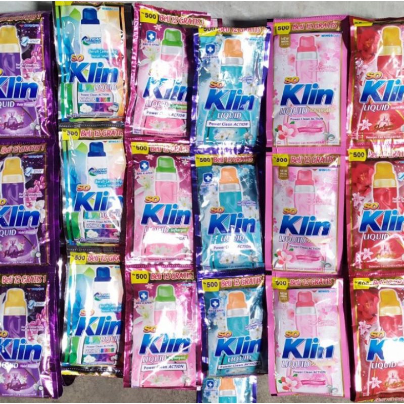 soklin liquid sachet 24ml