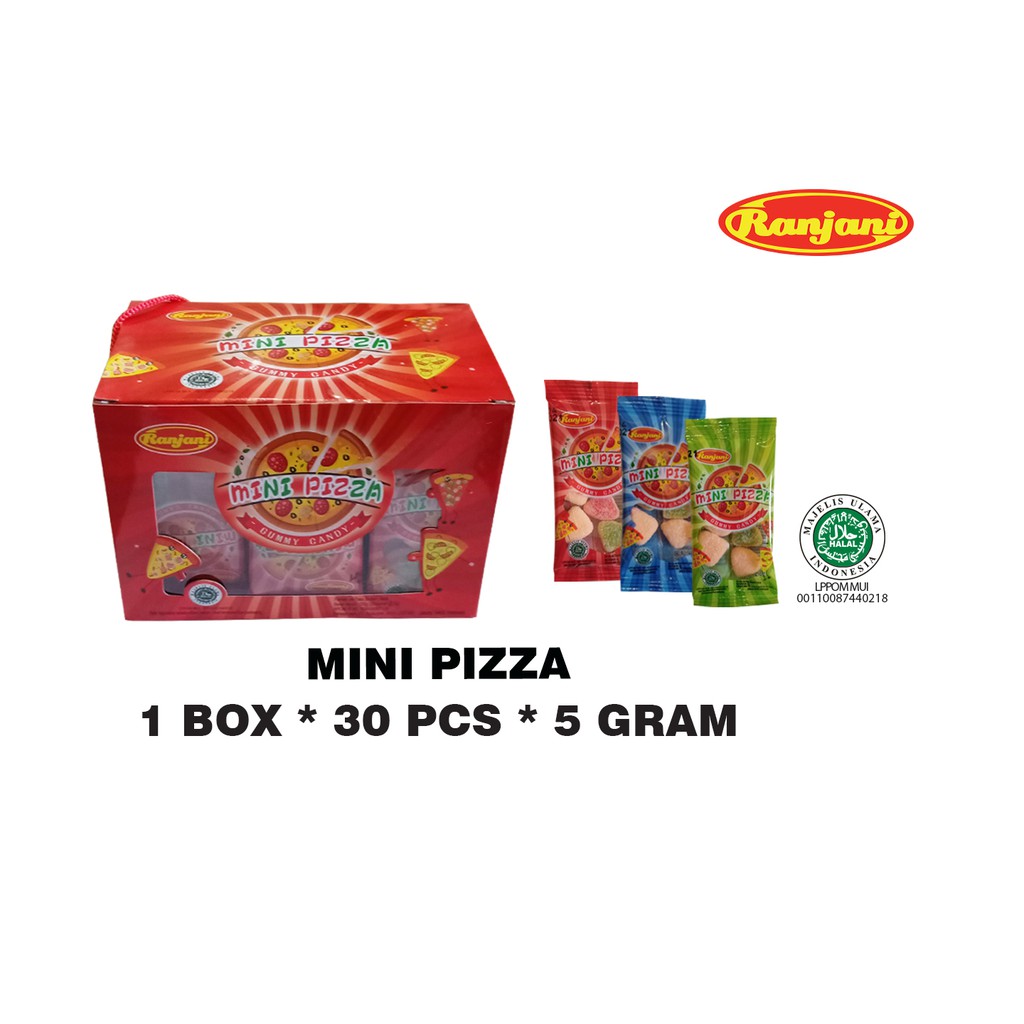 Mini Pizza Permen Gummy Ranjani