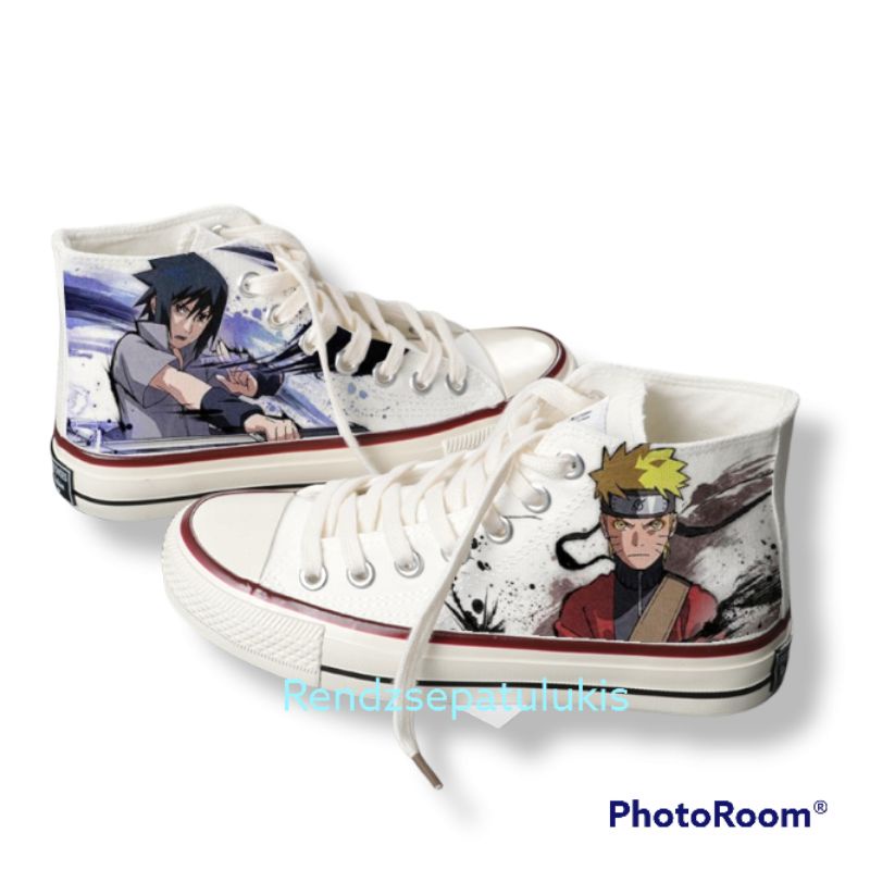 Sepatu Lukis Naruto Sasuke 9