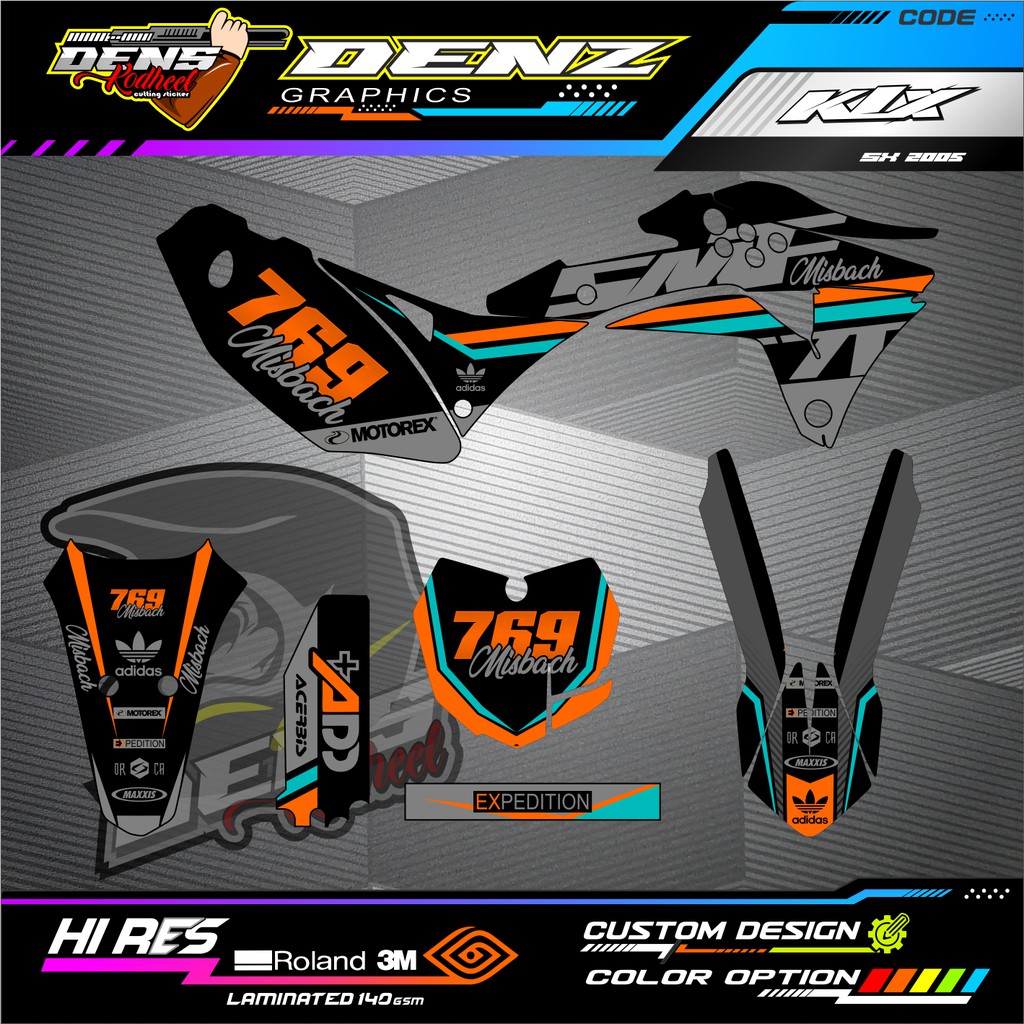 Decal sticker KLX GORDON Costome MD0076