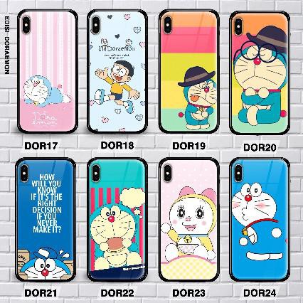 doraemon case redmi 9 9a 9c k30 pro note 9 note 9 pro premium case glass case