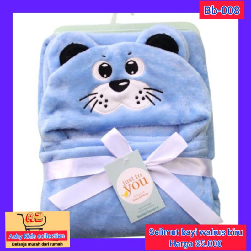 Selimut Bayi Walrus Biru