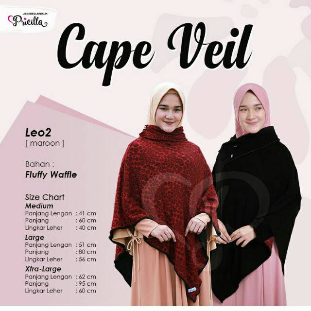 Capeveil leopard size L
