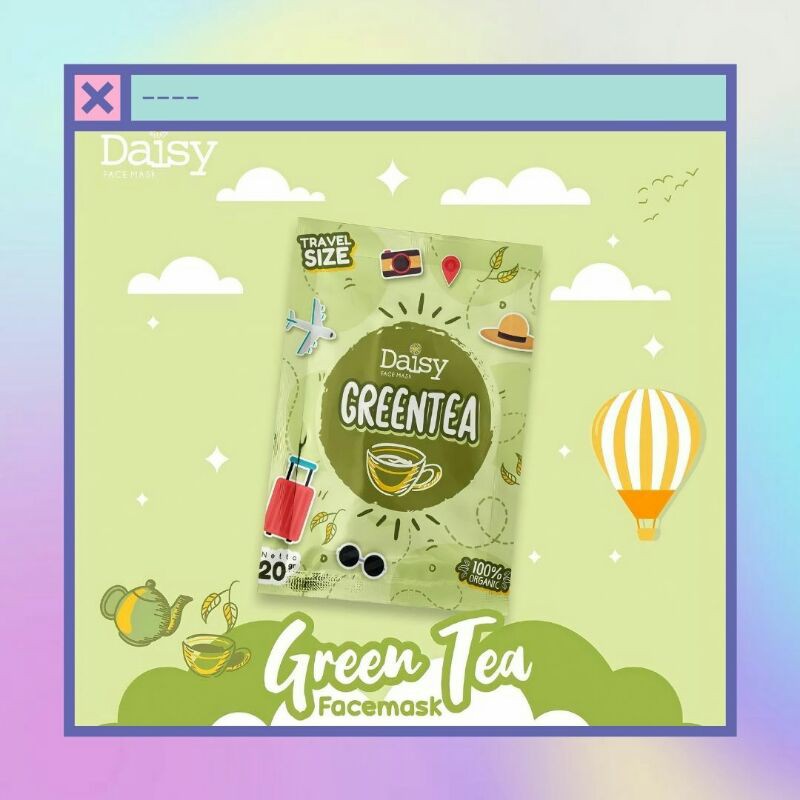 GREENTEA DAISY ORGANIC FACEMASK