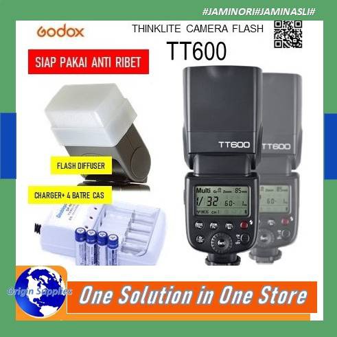 Paket Godox TT600 Universal Flash Speedlite