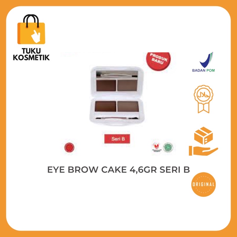 Red A eye brow cake B