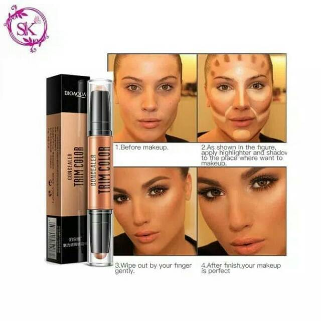Bioaqua trim colour double stick concealer