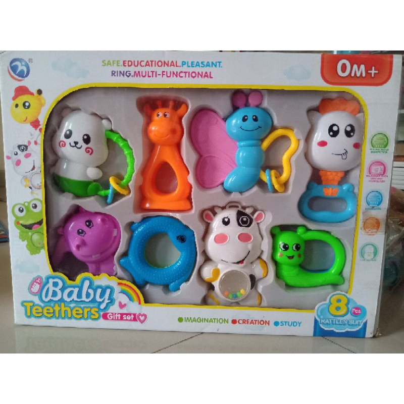 mainan baby teethers gift set
