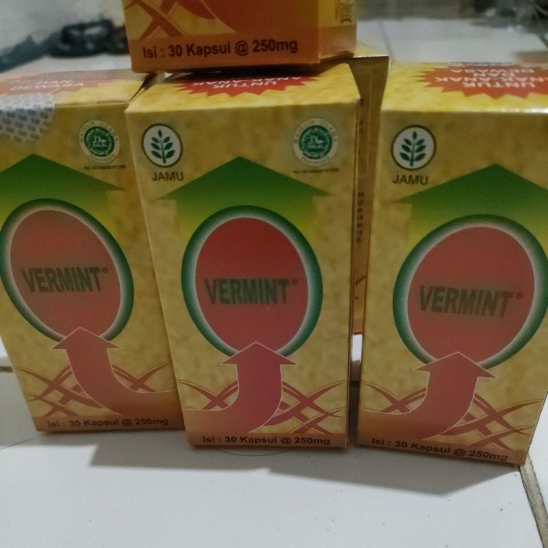 vermint kapsul cacing isi 30
