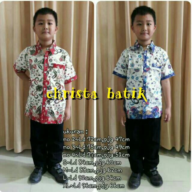 Kemeja batik anak gentong