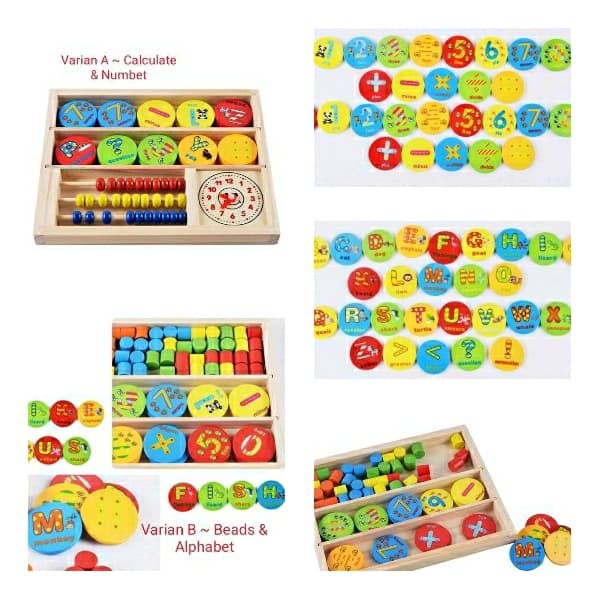 Mainan Edukasi  MULTIFUNCTIONAL WAFER LEARNING BOX