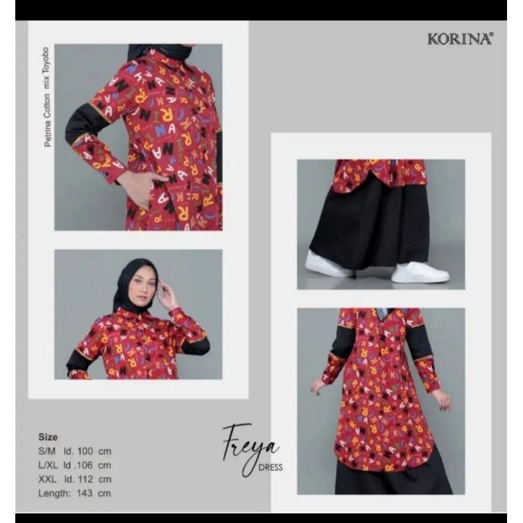 KORINA FREYA RED BLACK