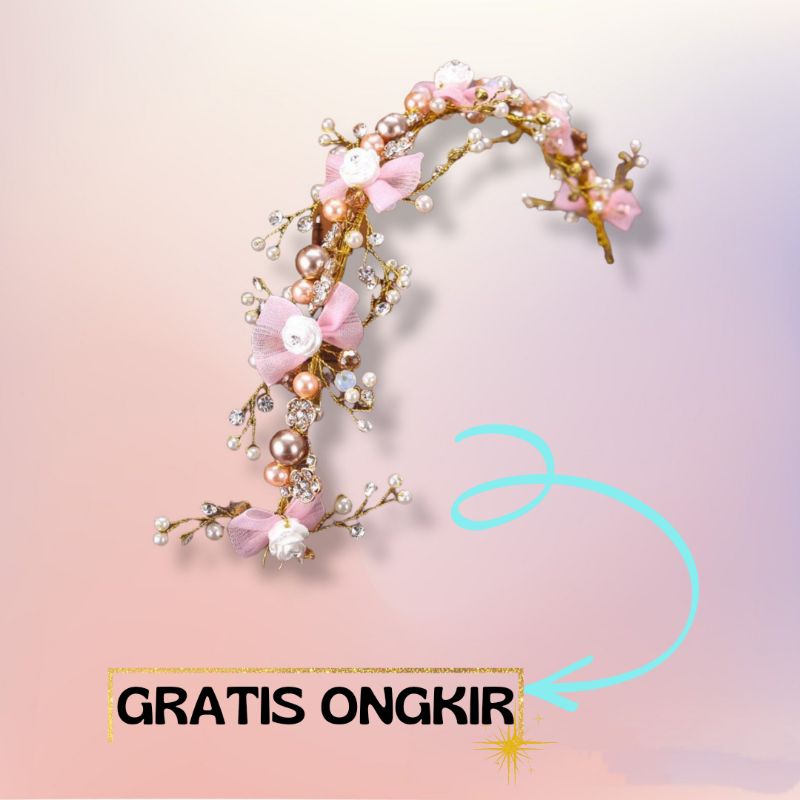 headpice pink ribbon