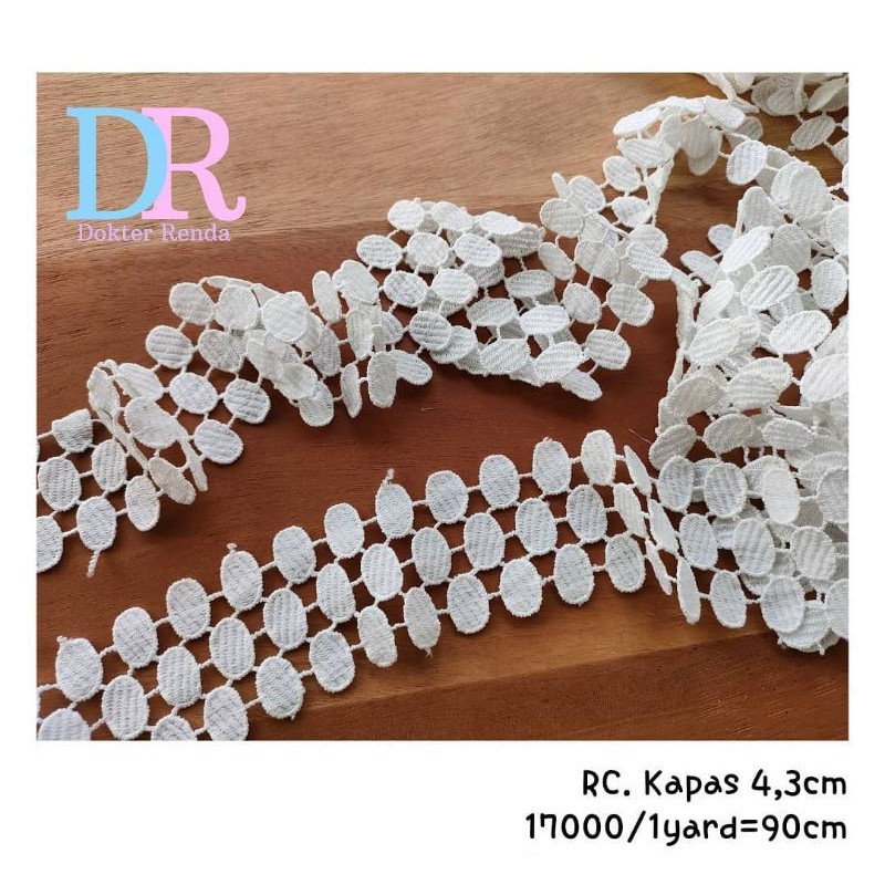 renda chamical 4,3cm tengahan