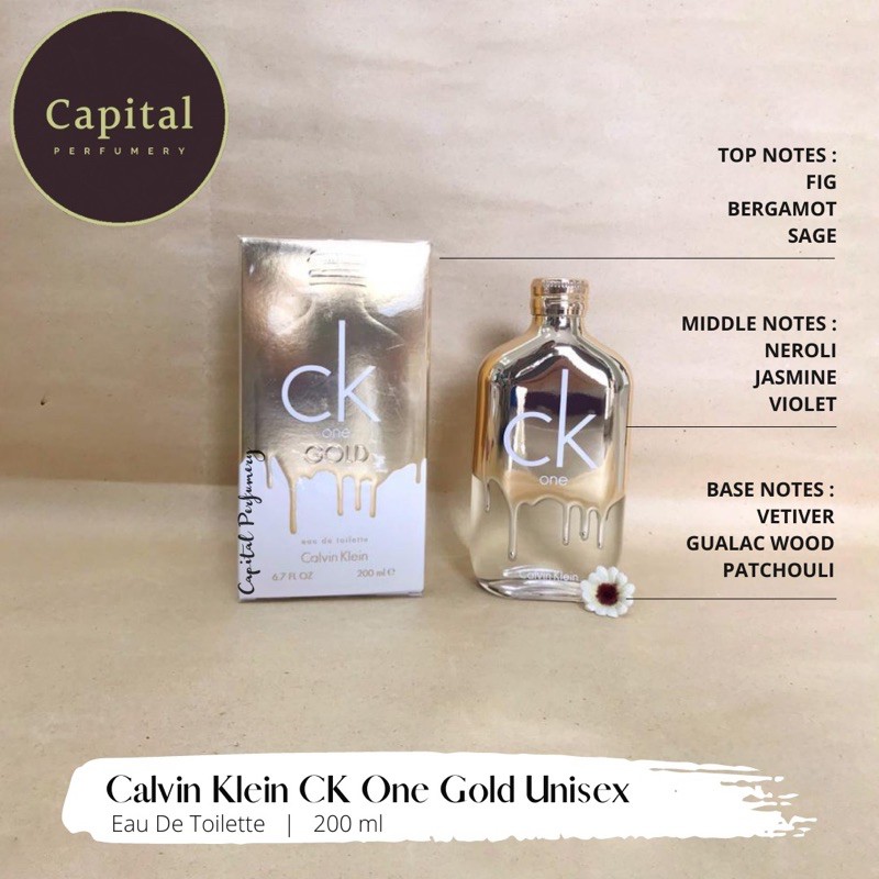 parfum original c k One Gold Edt 200ml