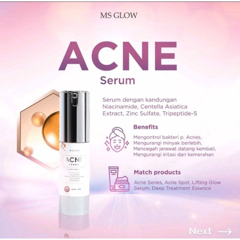 acne serum ms glow