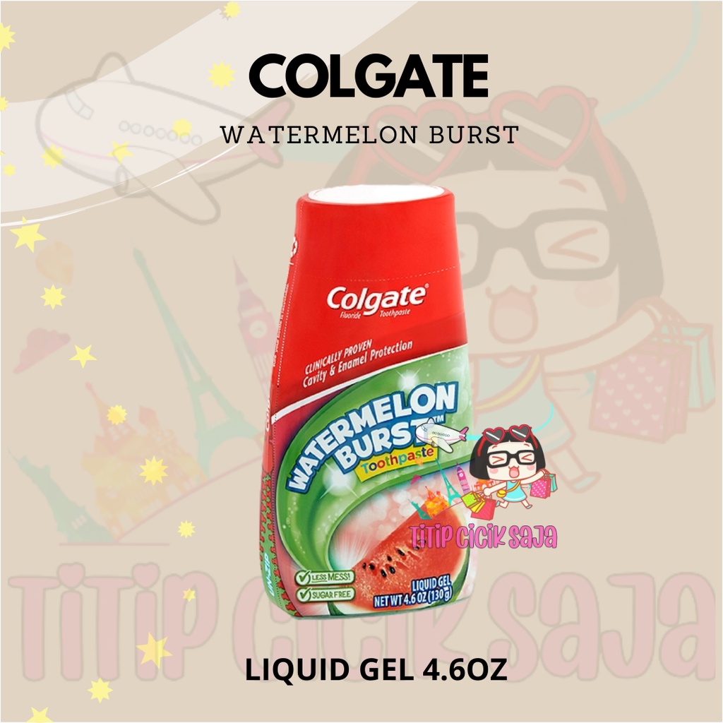 COLGATE WATERMELON BURST TOOTHPASTE IMPORT USA