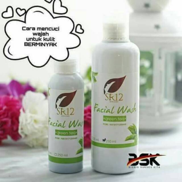 Facial wash green tea