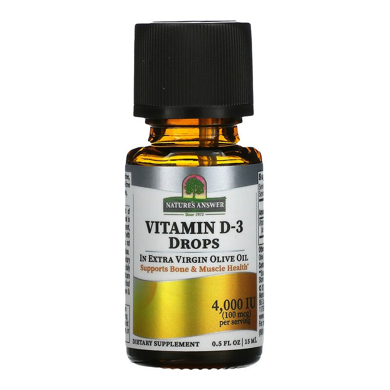 Natures Answer Vitamin D3 Drops 4000 IU 15 ml