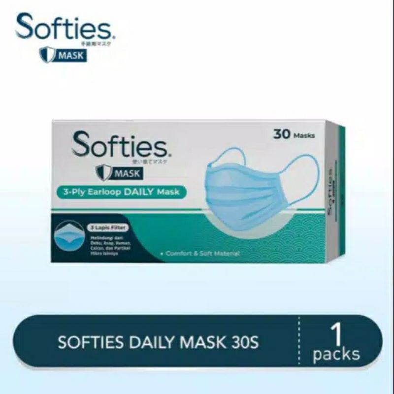 Masker Softies 3 Ply