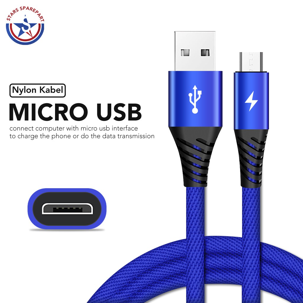 Micro USB Cable Universal Android Kabel Data fast charging Speed 2.4A Banyak