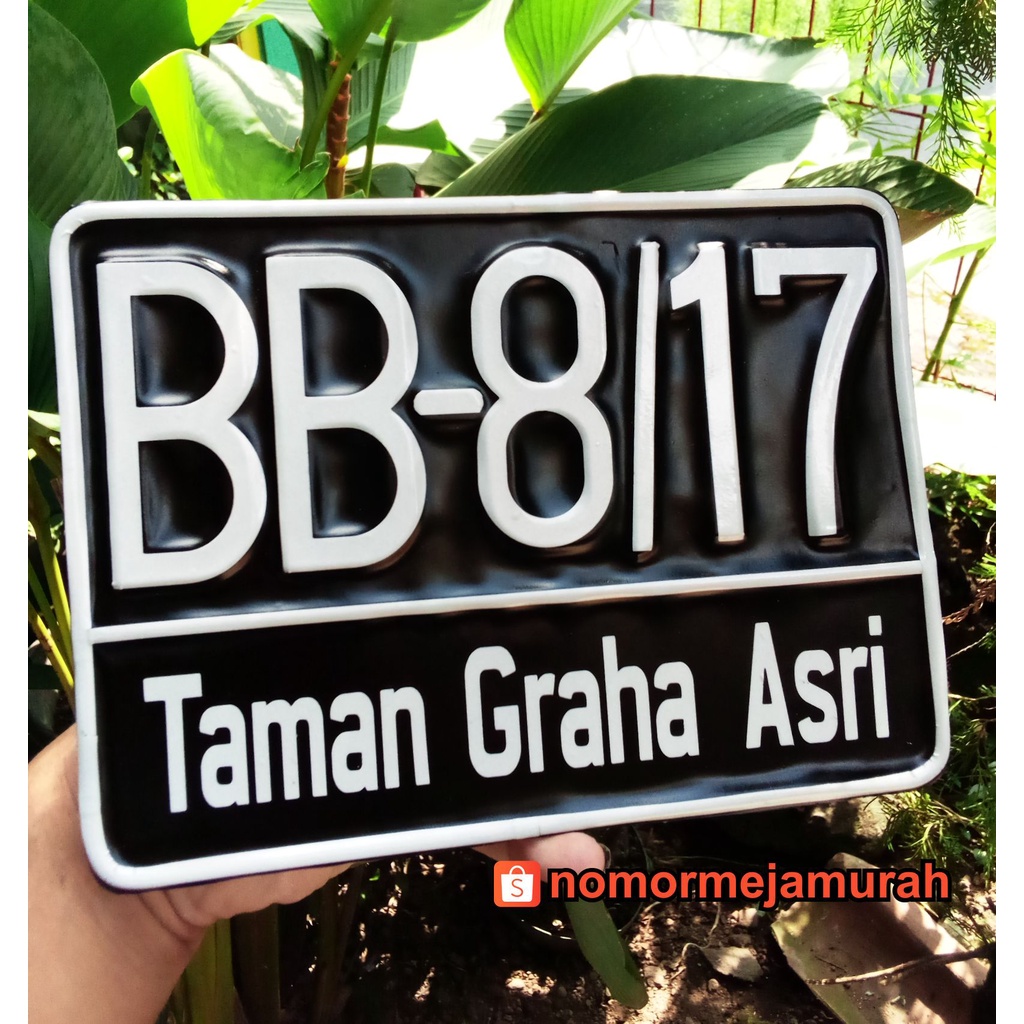 papan nomor rumah