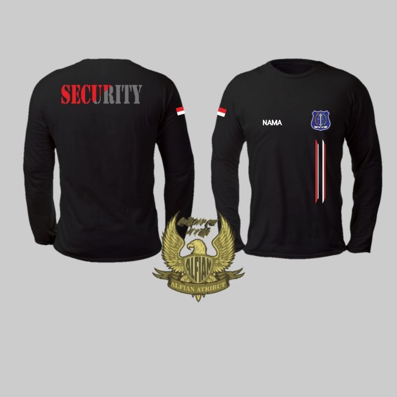 kaos security lengan panjang versi.3