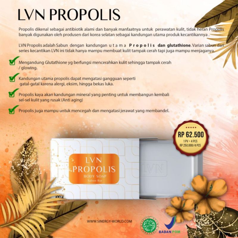 SABUN, LVN, PROPOLIS