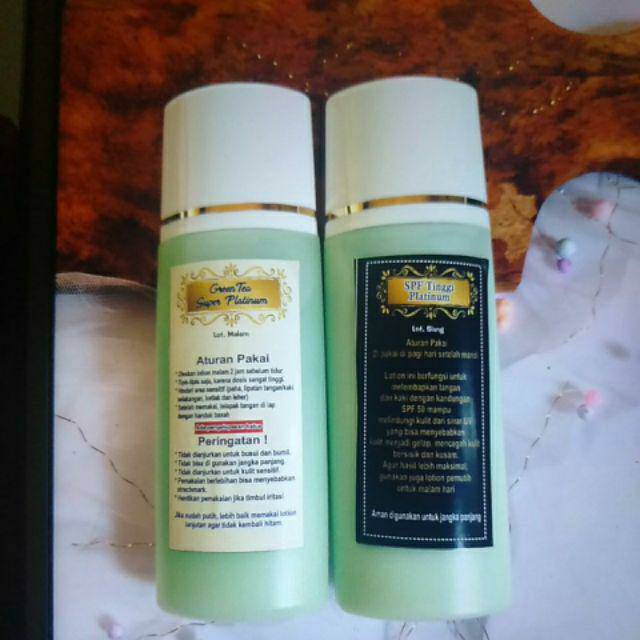 PEMUTIH BADAN EKSPRESS PLATINUM HB GREENTEA .