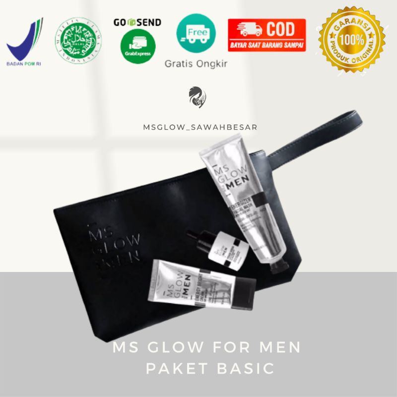 MS Glow For Men Paket Basic Paket Wajah Pria